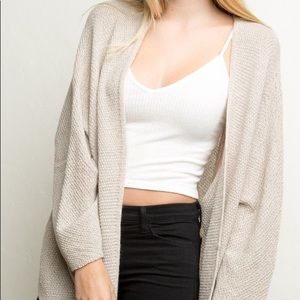 Beige Brandy Melville Cardigan